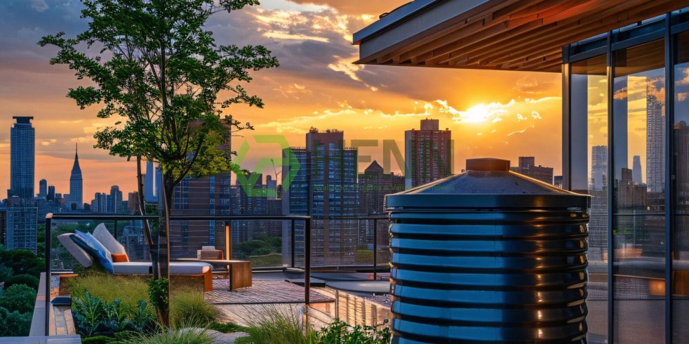 vista-tanque-de-agua-para-armazenamento